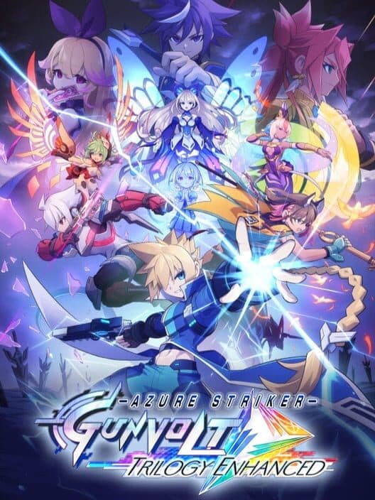 Jaquette de Azure Striker Gunvolt Trilogy Enhanced